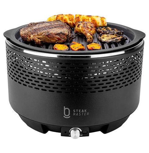 Churrasqueira Portátil a Carvão Marca Biscuitt Steak Master Smoke & Fire USB Com Bag